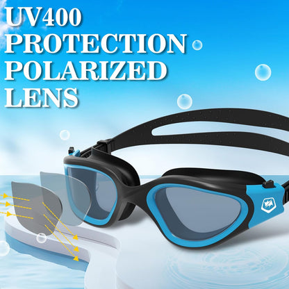 Polarized Swimming Goggles Swim Goggles anti Fog anti UV No Leakage Clear Vision for Men Women Adults Teenagers